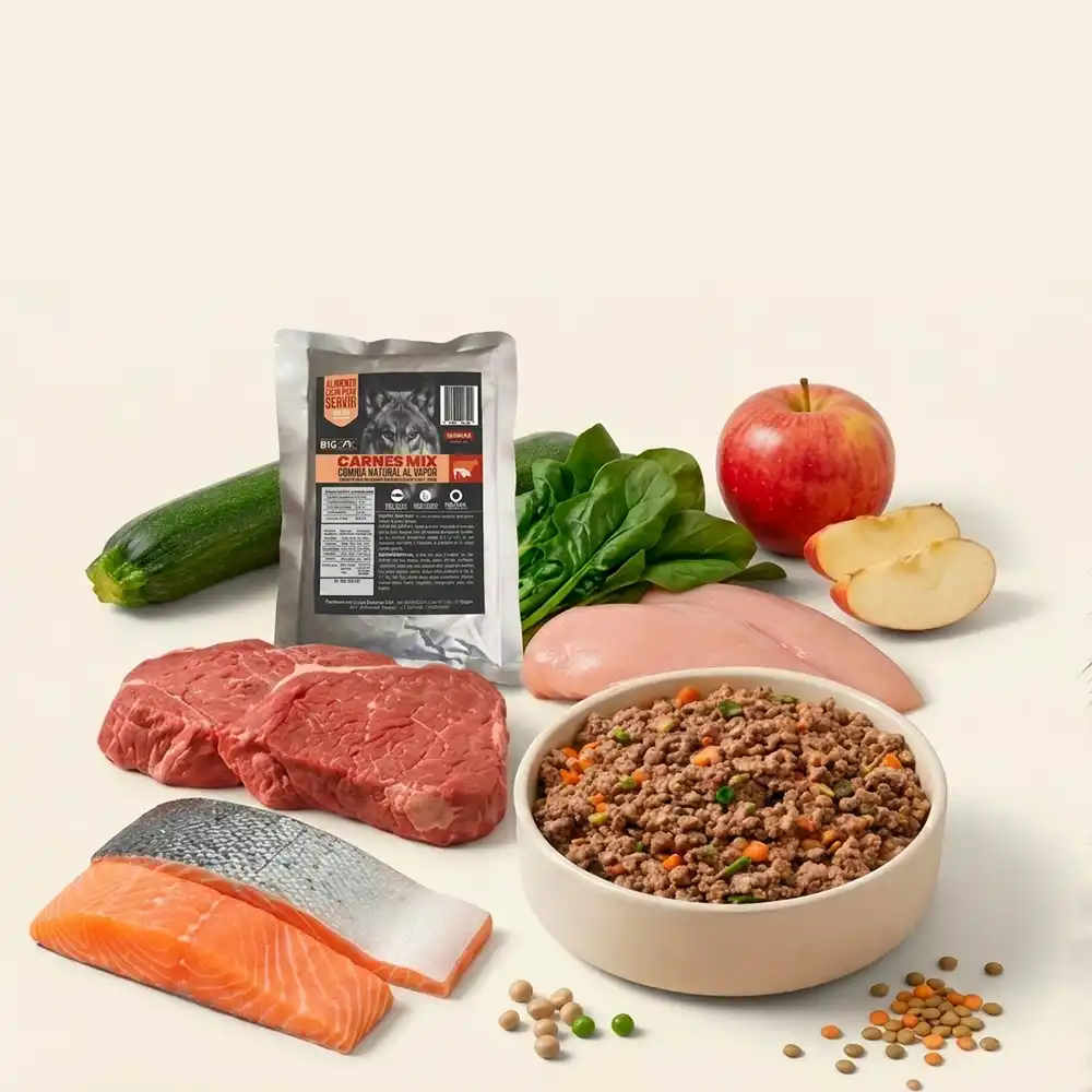 Ingredientes naturales y perro Dogsy Larga Vida